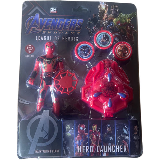 Spider man with hero launcher